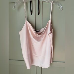 NWT J.Crew Soft Pink/Blush Cowl Neck Cami SZ XL w adjustable straps